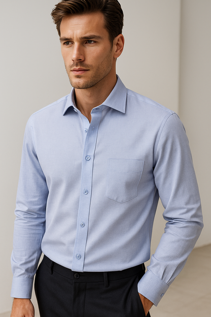 Light Blue Premium PHPL Formal Shirt for Men - 01