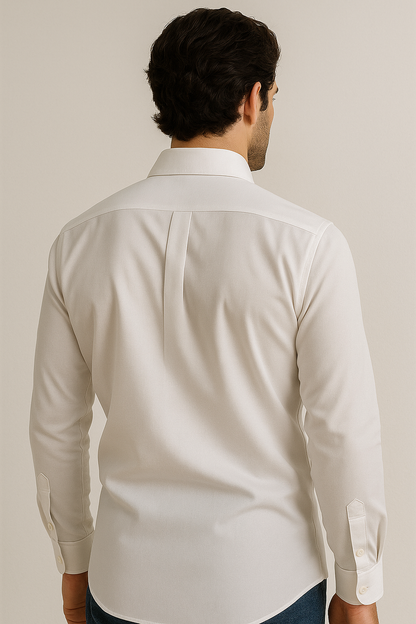 Classic White Premium Formal Shirt - 13