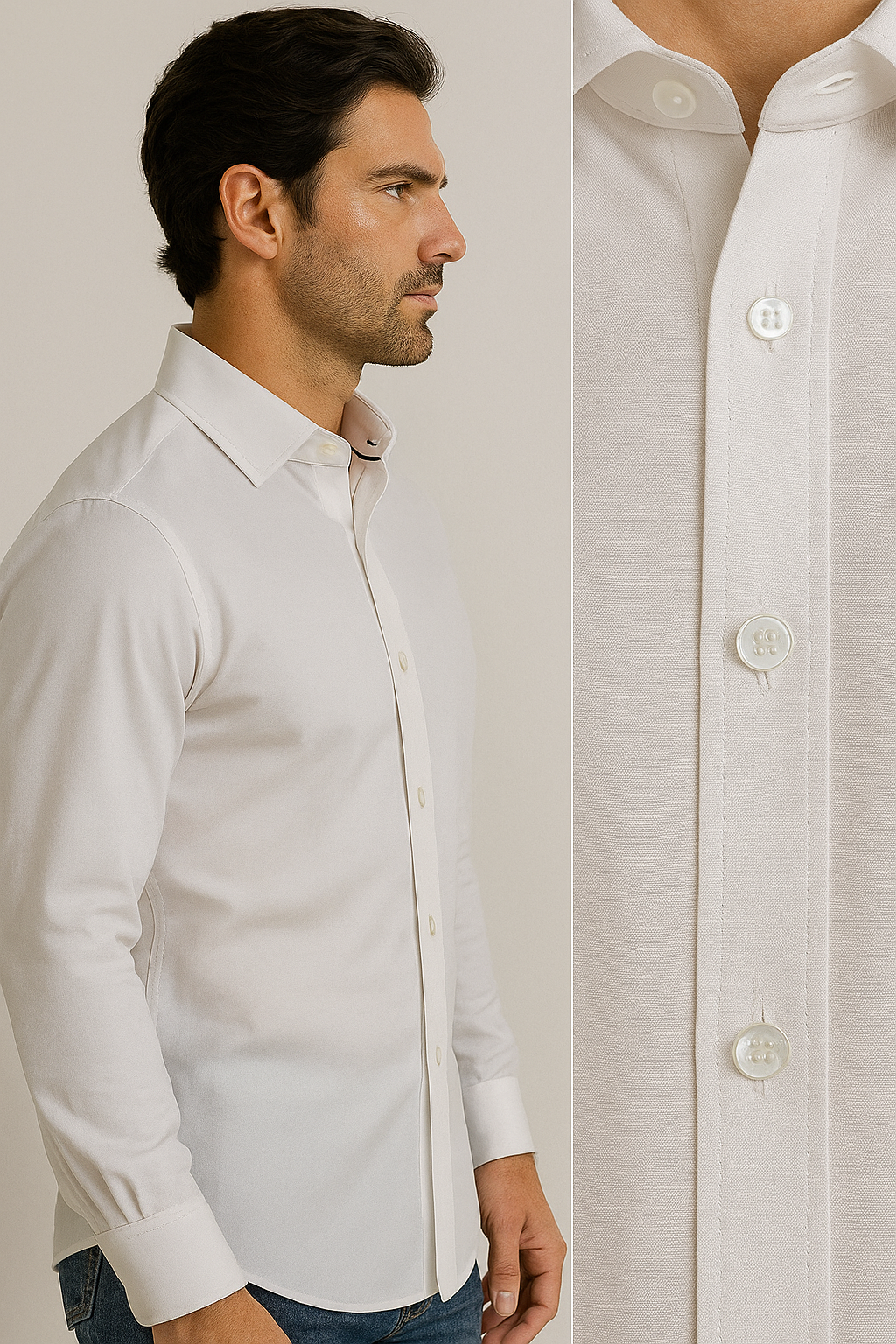 classic white premium formal shirt - 13