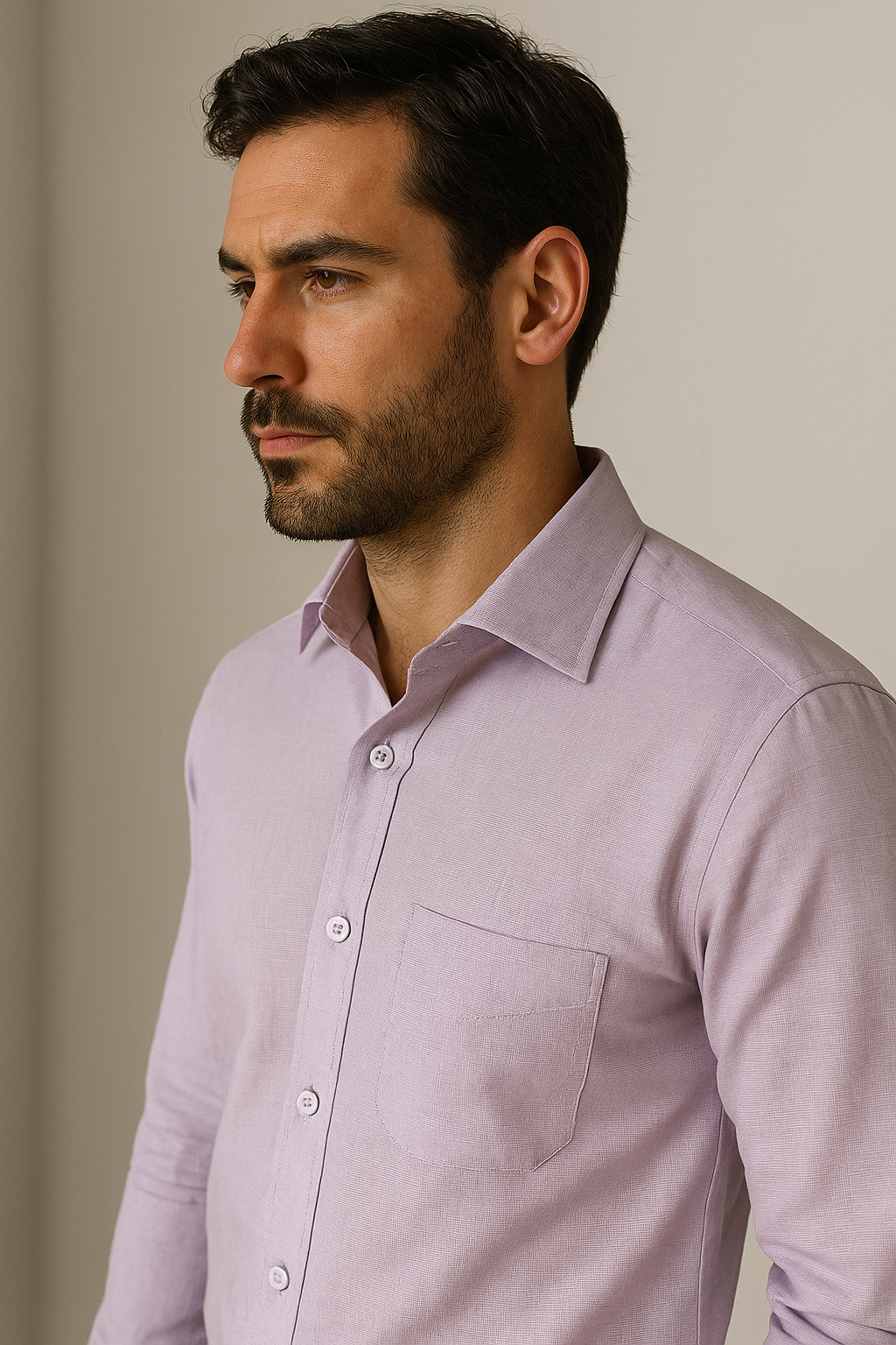 men’s premium soft lilac formal shirt - 19